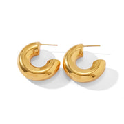 18k gold plated alloy Hoop style Nickel Free