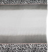 Morgan and Taylor Lightweight tran-seasonal scarf Ombre tones paired with a classic leopard print in grey
